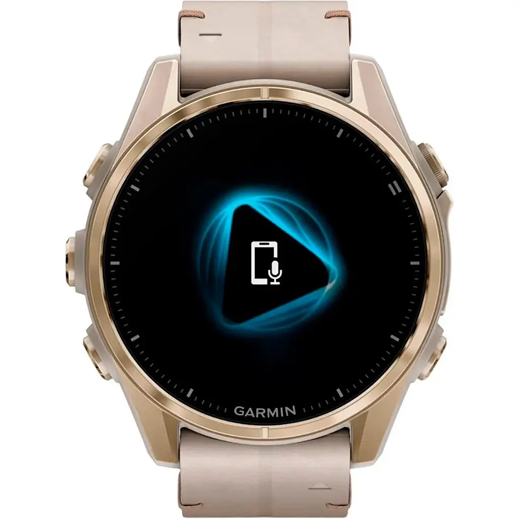 Смарт-годинник Garmin Fenix 8 AMOLED Sapphire 43mm Soft Gold with Limestone Leather Band [010-02903-40] [115170] - фото 9