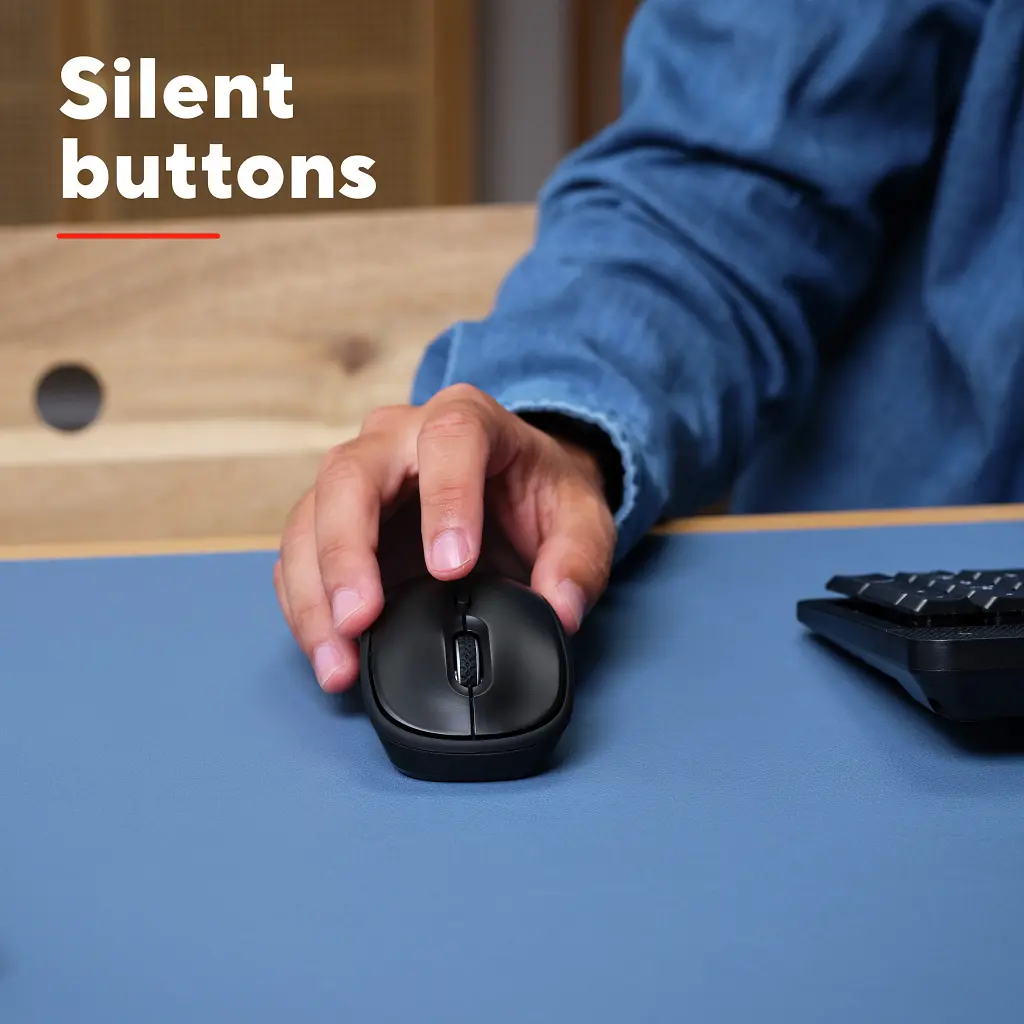 Мышка Trust Yvi+ Silent Wireless/Bluetooth Glossy Black (25512) - фото 10