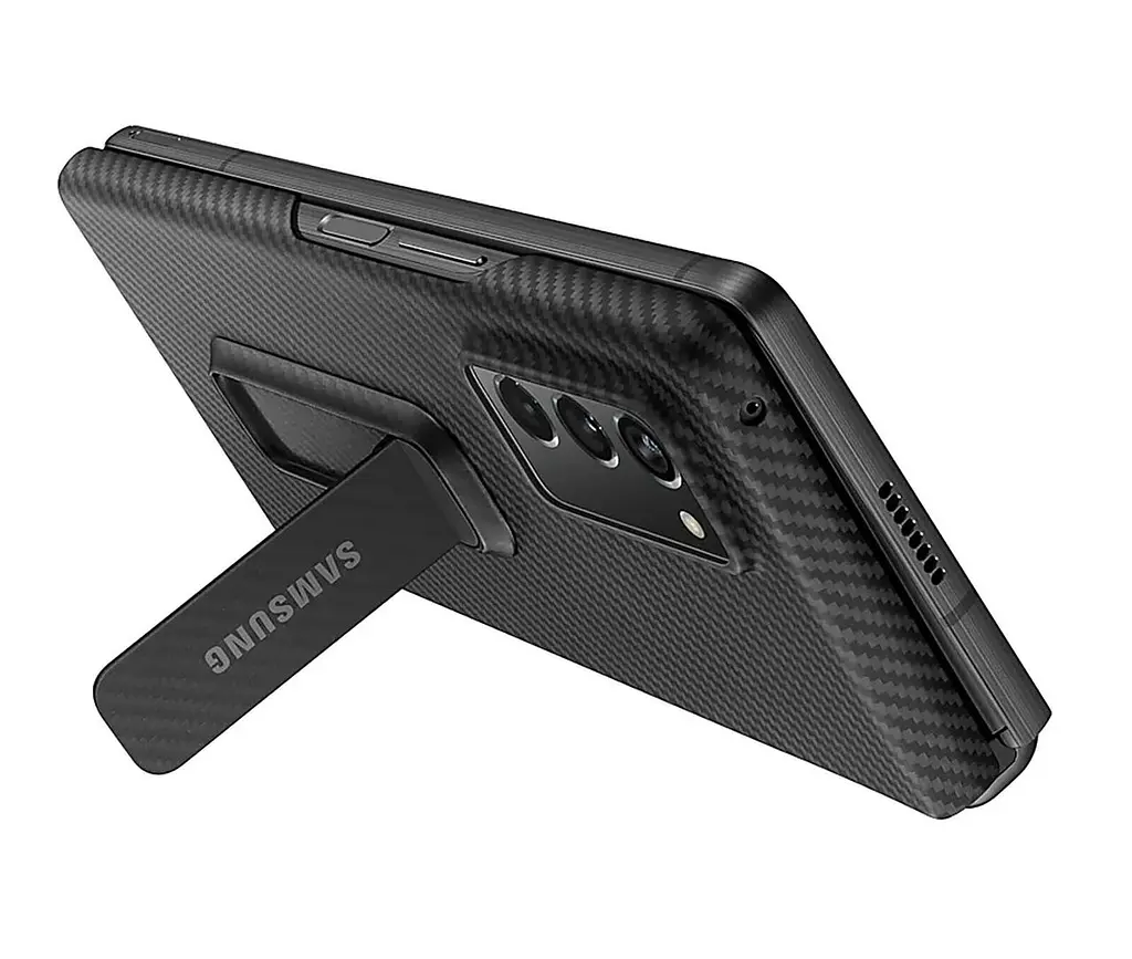 Чохол оригінальний з підставкою Aramid Standing Cover EF-XF916SBEFRU Samsung Galaxy Z Fold2 Black - фото 5