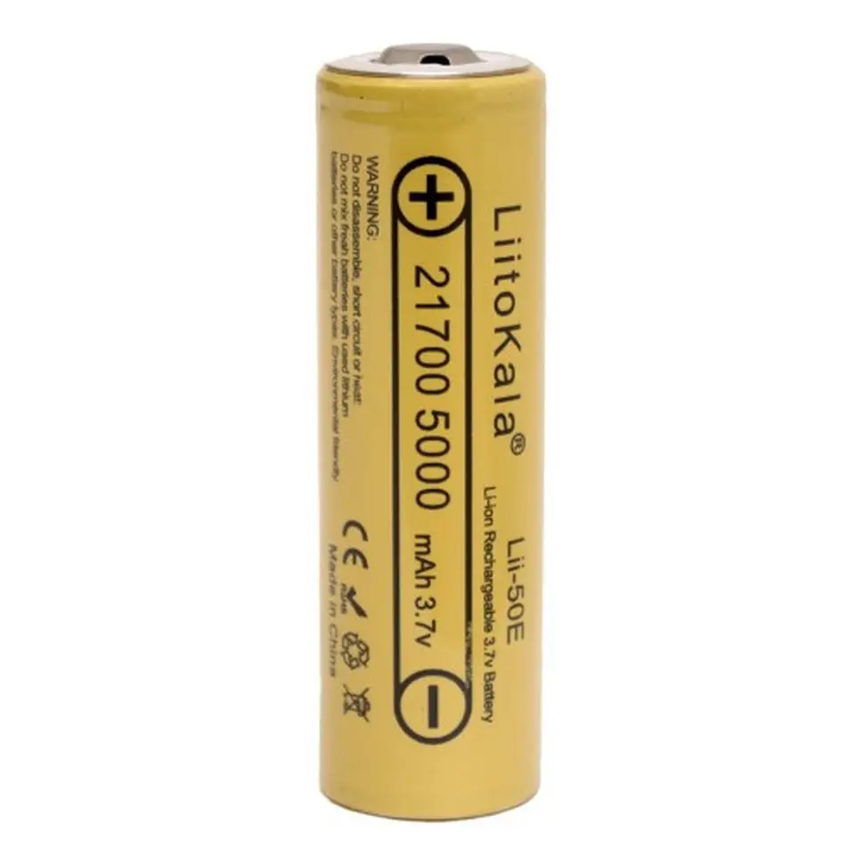 Акумулятор 21700 LiitoKala 5000 mAh Li-ion (50E-JT) - фото 3