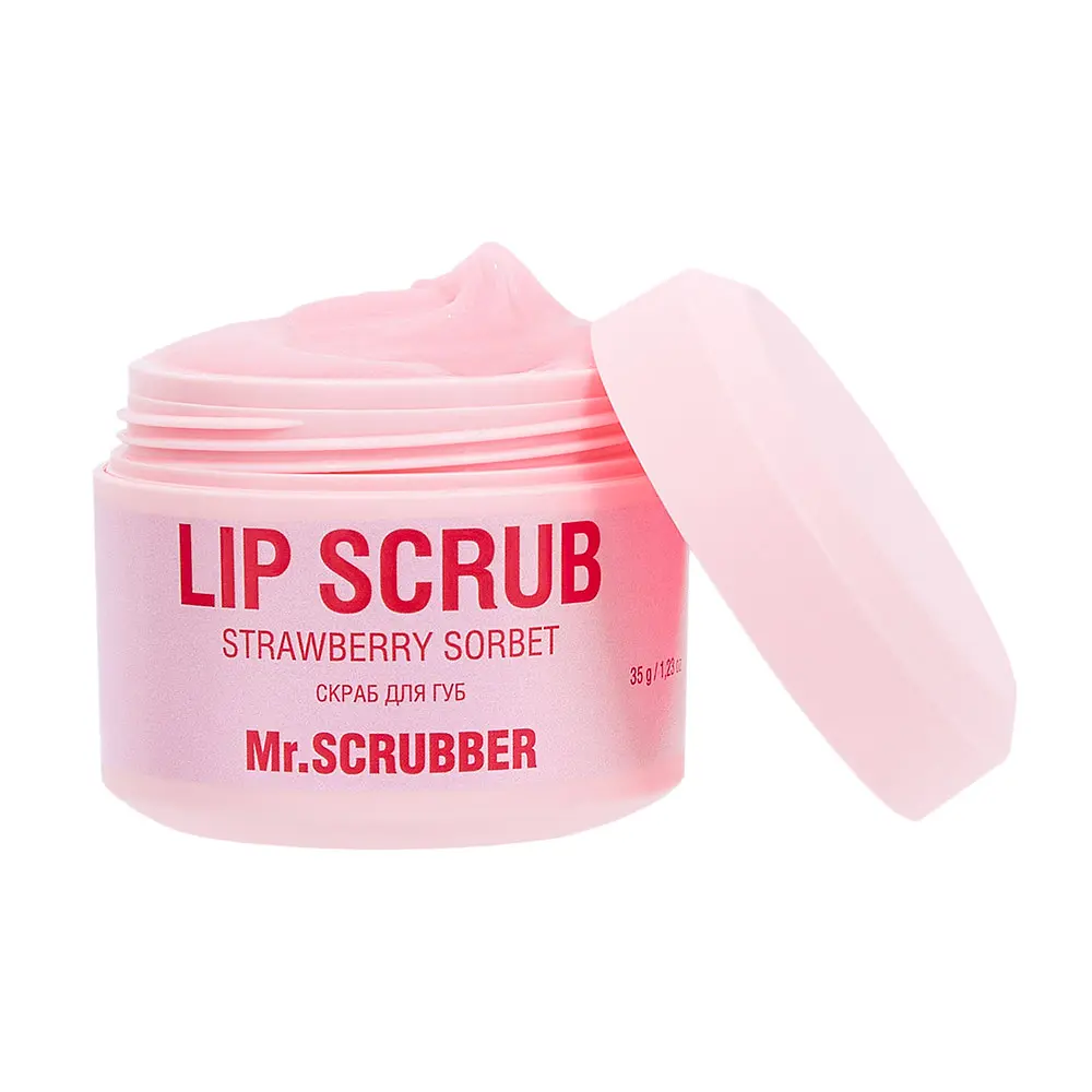 Скраб для губ Mr.Scrubber Lip Scrub Strawberry Sorbet с ароматом клубничного сорбета 35 г - фото 2