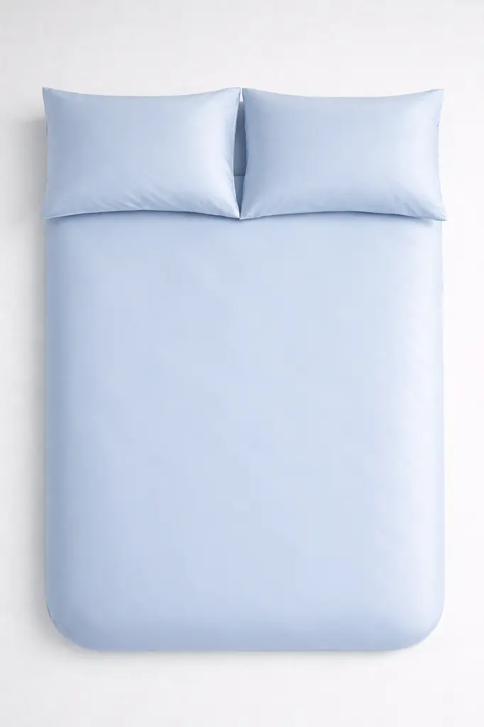 Комплект наволочок Ecotton 50х70 см із сатину 2 шт (арт. 14-4206) Pearl Blue світло-блакитний (24735) - фото 2