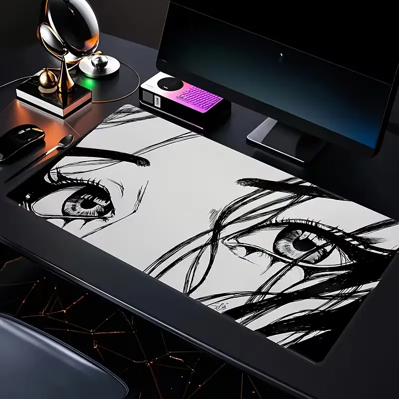 Коврик для мыши и клавиатуры "Deep Eyes" 90×40 см, Серый - фото 4