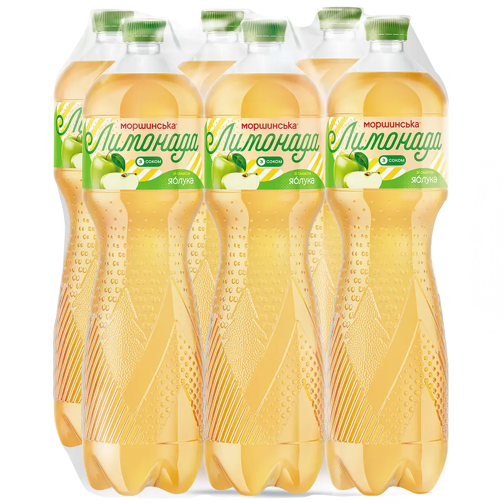 Напій Моршинська Лимонада Яблуко середньогазований 1.5 л - фото 7