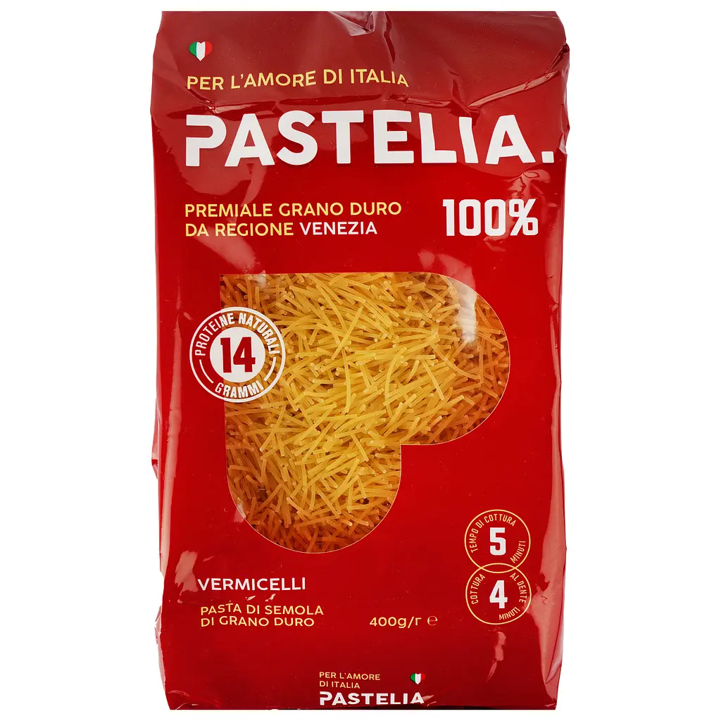 Макаронні вироби Pastelia Vermicelli 800 г (2 шт. x 400 г) (922025) - фото 2