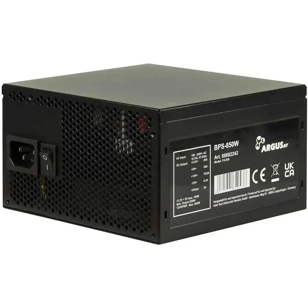Блок живлення Argus 850W (BPS-850W) Б/в - фото 2
