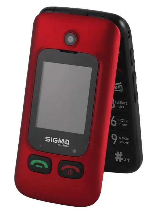 Мобільний телефон Sigma Comfort 50 Shell Duo Type-C Red-Black UA UCRF - фото 2