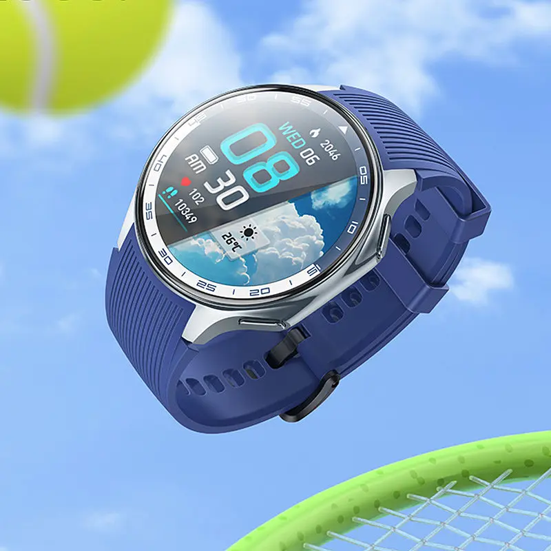 Смарт-годинник Y24 Amoled Smart sports watch (call version) Silver Hoco teh0030143 - фото 3