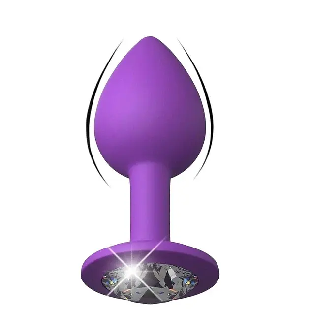 Набор анальных пробок I’MCUM Crystal Harmony Силиконовые с кристаллом 3 шт Фиолетовый (IM-KGS201_set_purp) - фото 9