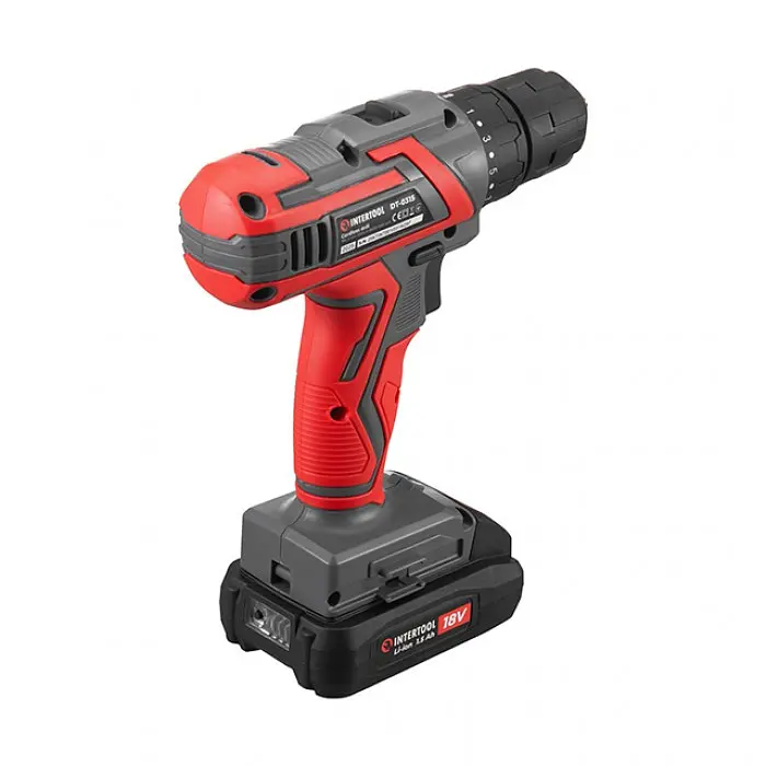 Дрель шуруповерт INTERTOOL DT 0315 аккумуляторная 18 В, крутящий момент 30 Нм - фото 5
