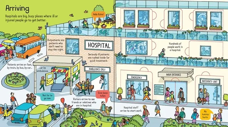 Look Inside a Hospital - Katie Daynes, Zoe Fritzі, англ. язык (9781474948166) - фото 3