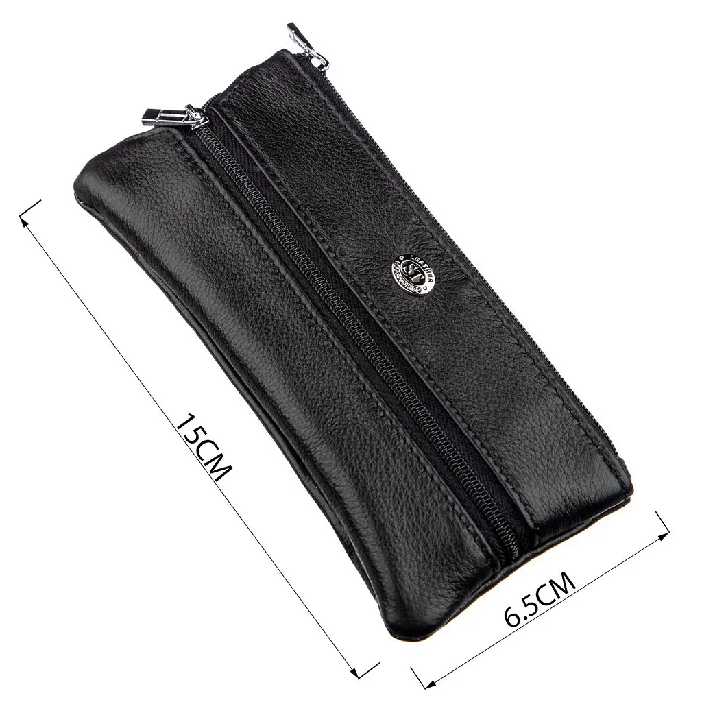 Чоловіча компактна ключниця ST Leather 18838 чорний - фото 4