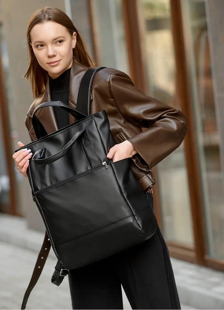 Сумка Sambag Shoper RCH чорна 43 х 31 х 15 см (93541001) - фото 2