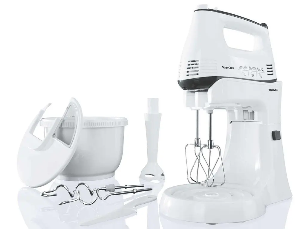 Ручний стаціонарний міксер з чашею, hand mixer set Silver Crest 300w - фото 2