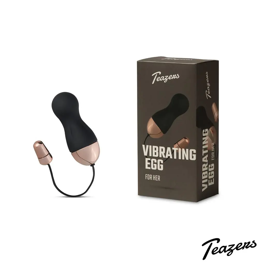Віброяйце Teazers Egg With Remote, 8 см (чорний) - фото 2