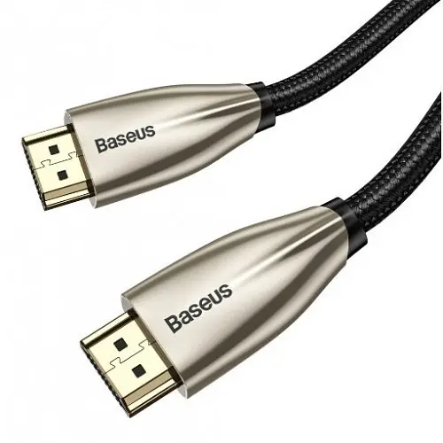Кабель Baseus Horizontal 4KHDMI Male To 4KHDMI Male Adapter Cable 1m CADSP-A01 Black - фото 3