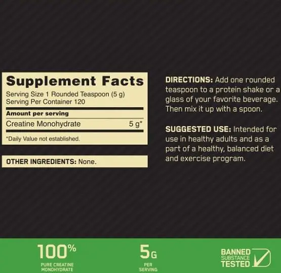 Мікронізований Моногідрат Креатин Optimum Nutritionу - 600 г - фото 3