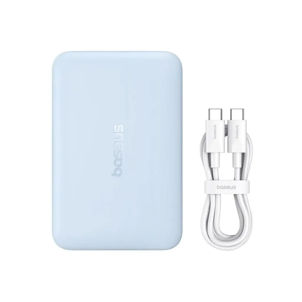 Повербанк Baseus магнітний блакитний 22.5 Вт 10000 mAh - фото 3