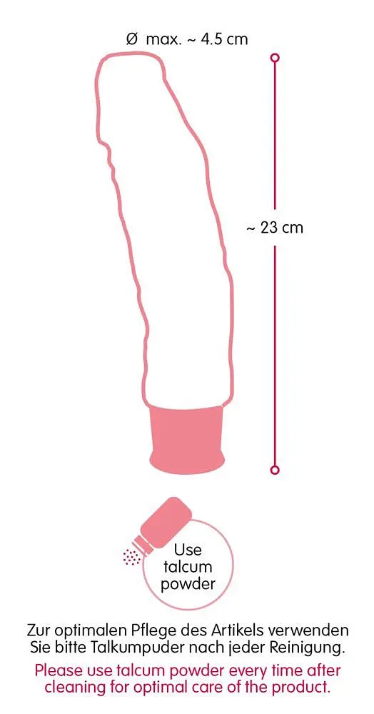 Вібратор реалістичний Nature Skin Big Vibe 23 см чорний - фото 8