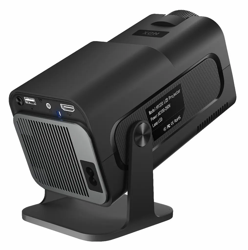 Проектор XON SmartView X-Pro Mini Full HD 1280х720Р, 4K, Wi-Fi, Android, 6800Lm (XVPU1207AB 3565) Чорний - фото 2