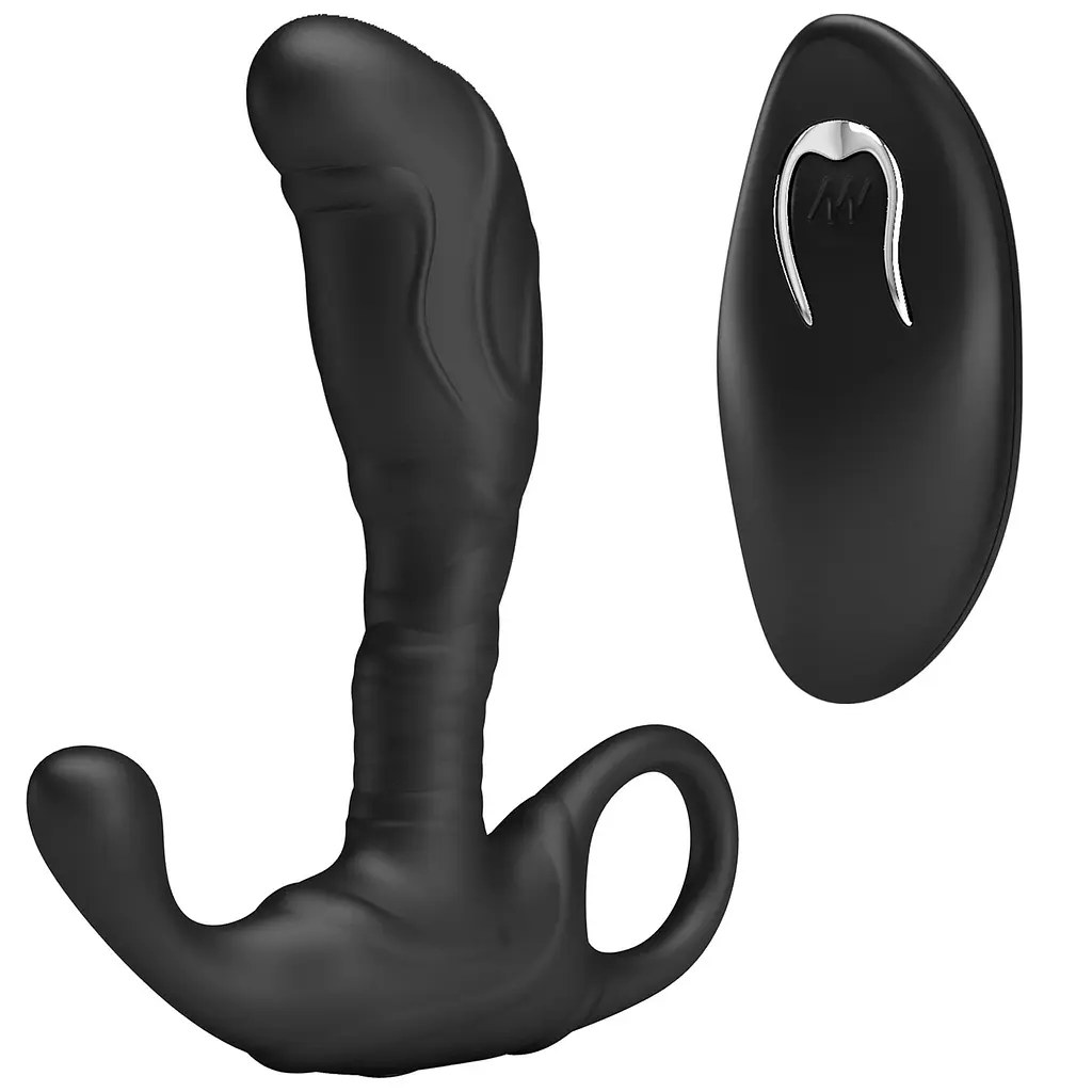 Стимулятор простати Play Remote Control, 11.5 см (чорний) - фото 2