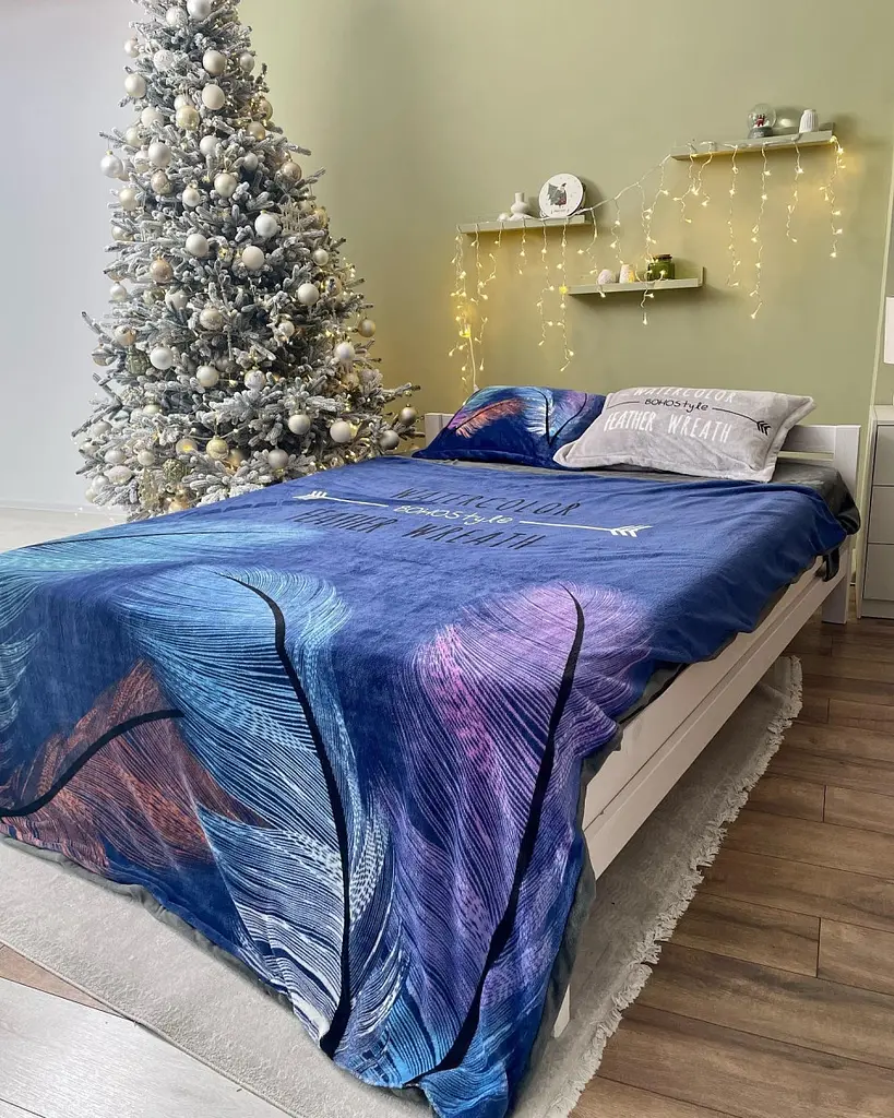 Постільна білизна плюшева євро Dushka Home 20694 200х220 см - фото 2