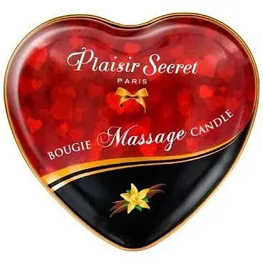 Масажна свічка-серце Plaisirs Secrets Vanilla (35 мл) - фото 2