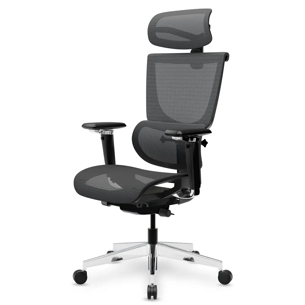 Крісло Mealux S8 Air Black (арт. HF-S8P M/B) - фото 4