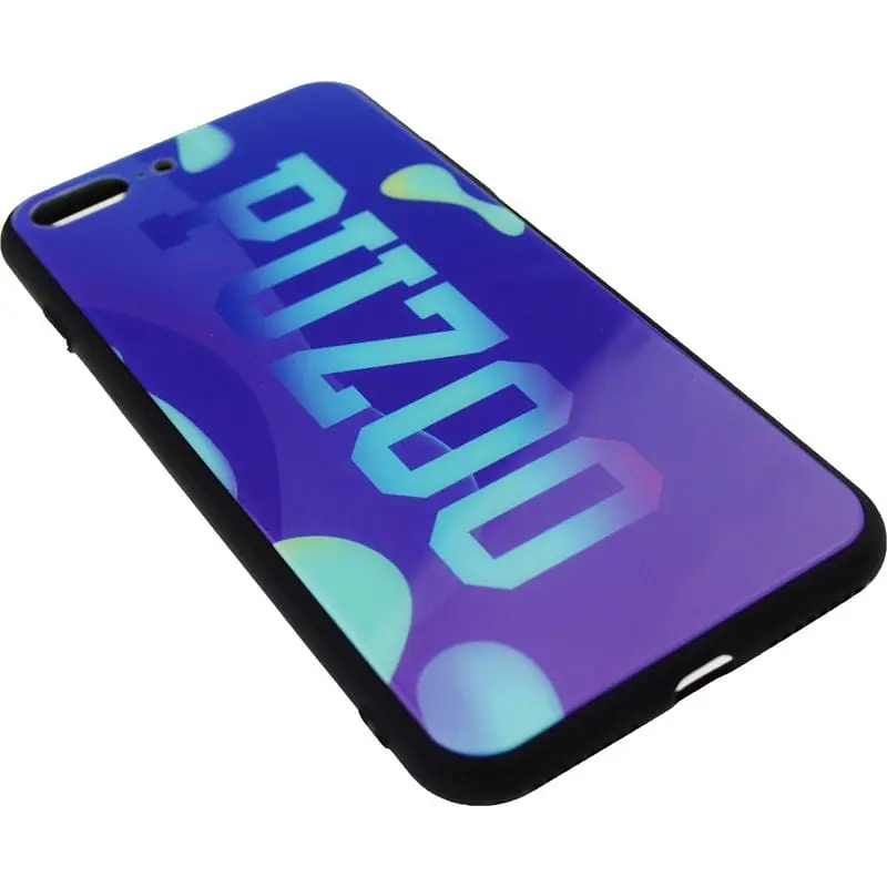 Чохол-накладка PUZOO Glass Printing with TPU Visions iPhone 7 Plus /8 Plus Purple - фото 2