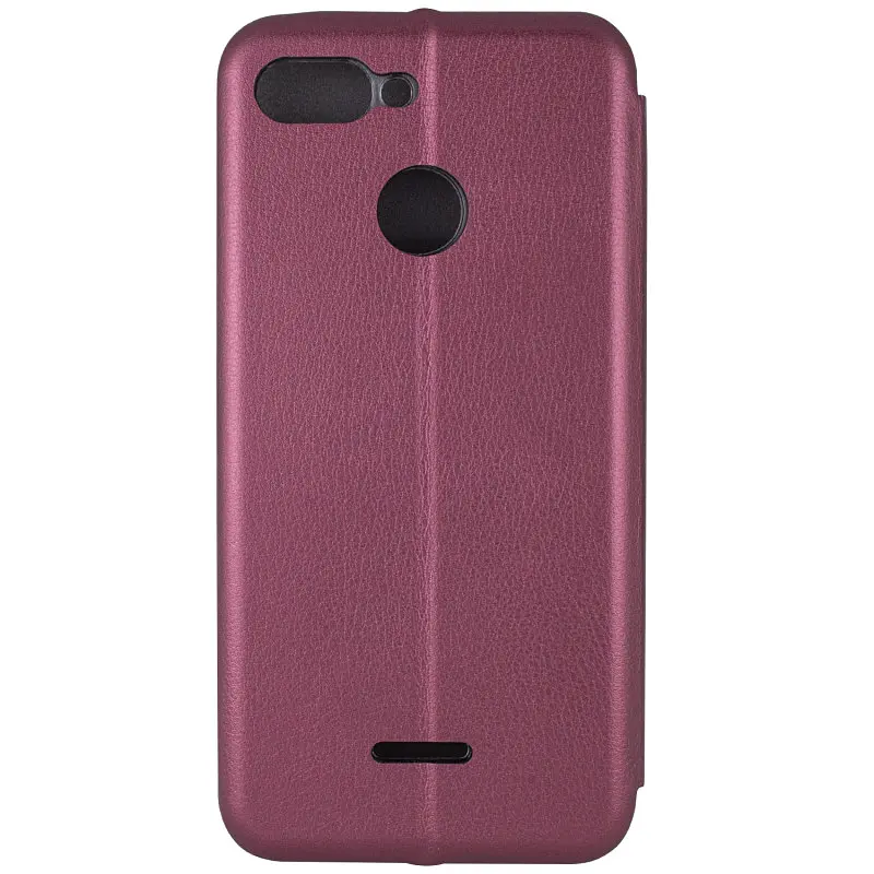 Шкіряний чохол-книжка Classy для Xiaomi Redmi 6 Бордовий - фото 3