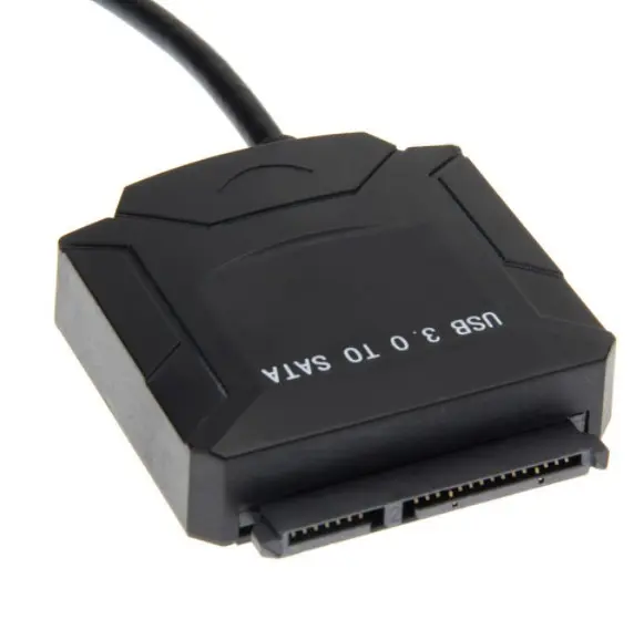Переходник USB 3.0 Type-A SATA III F 2.5"/3.5" 7+15 pin с БЖ черный - фото 2
