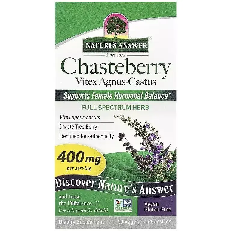 Вітекс священний Nature's Answer Vitex Agnus - Castus Chasteberry 400 мг 90 капсул - фото 2