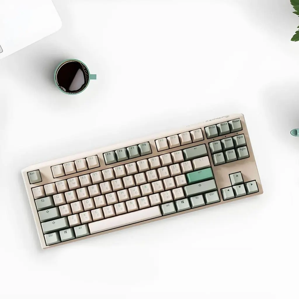 Клавіатура Ducky One 3 TKL Cherry MX Red Matcha Cream UA (DKON2187-RUAPXМAEGGC1) - фото 3