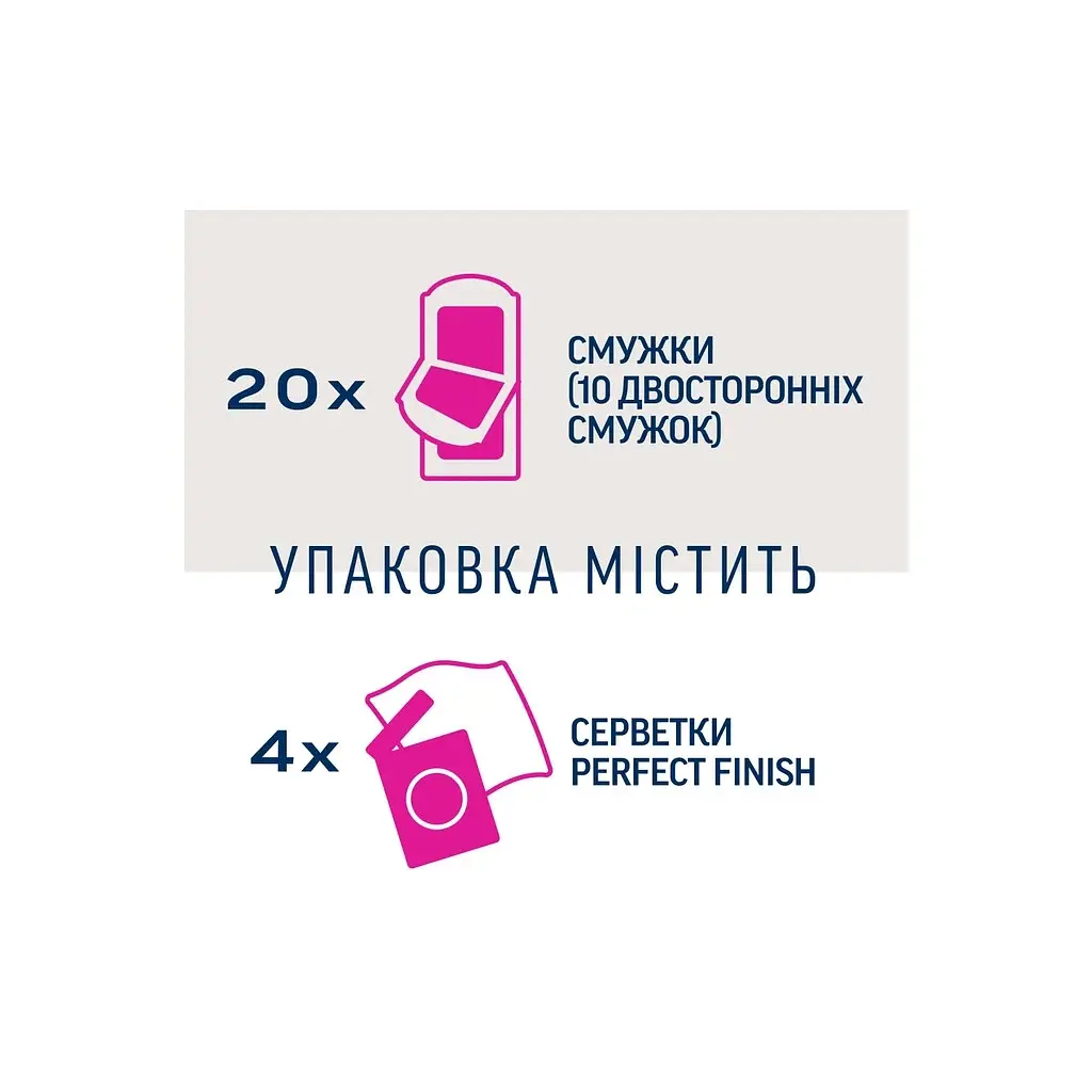 Воскові смужки Veet Minima Гіпоалергенні для чутливої шкіри обличчя 20 шт. (5900627095883) - фото 5
