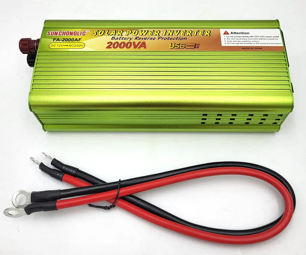 Автоінвертор-перетворювач напруги 12 V-220 V 2000 Вт і USB-виходом 12 V у 220 V 2000 W модифікована синусоїда SUNCHONGLIC Power Inverter