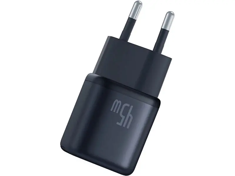 Мережевий зарядний пристрій BASEUS PicoGo GaN Fast Charger 45 W Cosmic Black (P10176800123-00) - фото 2