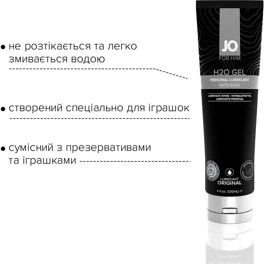 Густий лубрикант на водній основі System JO H2O GEL - Original (120 мл) - фото 3