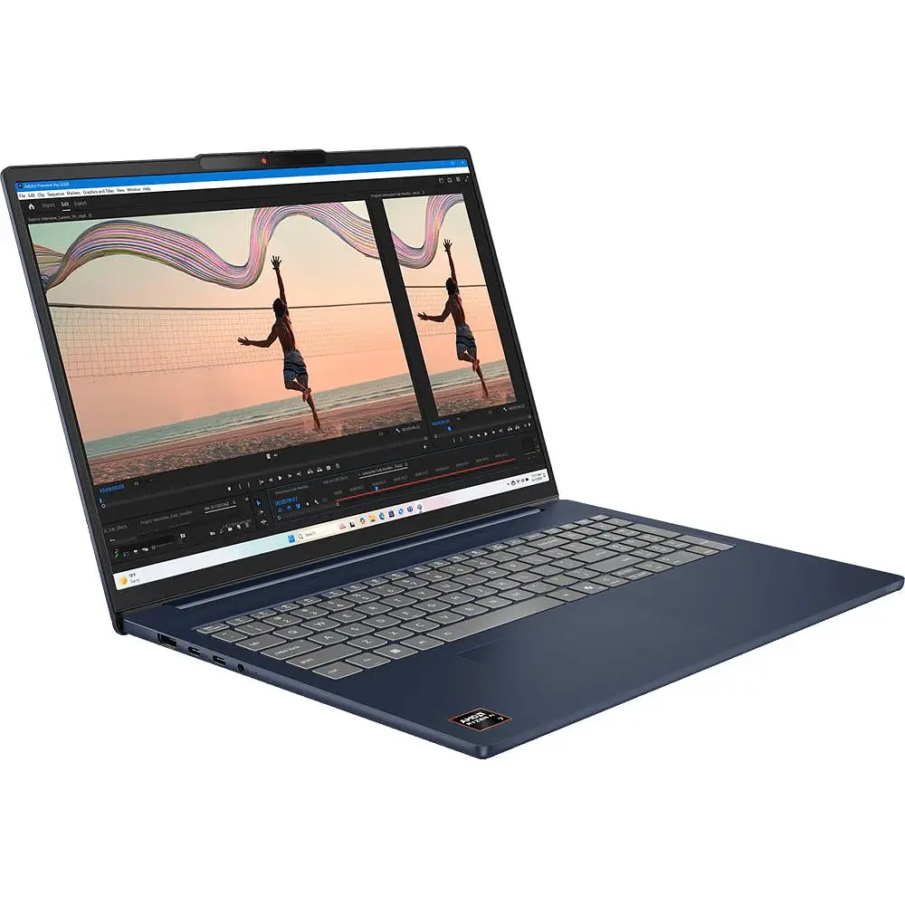 Ноутбук Lenovo IdeaPad Slim 5 16AKP10, (83HY0036RM), AMD Ryzen AI 7 350 до 5.0 ГГц, 16" 2.8K OLED, 32 ГБ, SSD 1 ТБ, AMD Radeon 860M, Free DOS - фото 3