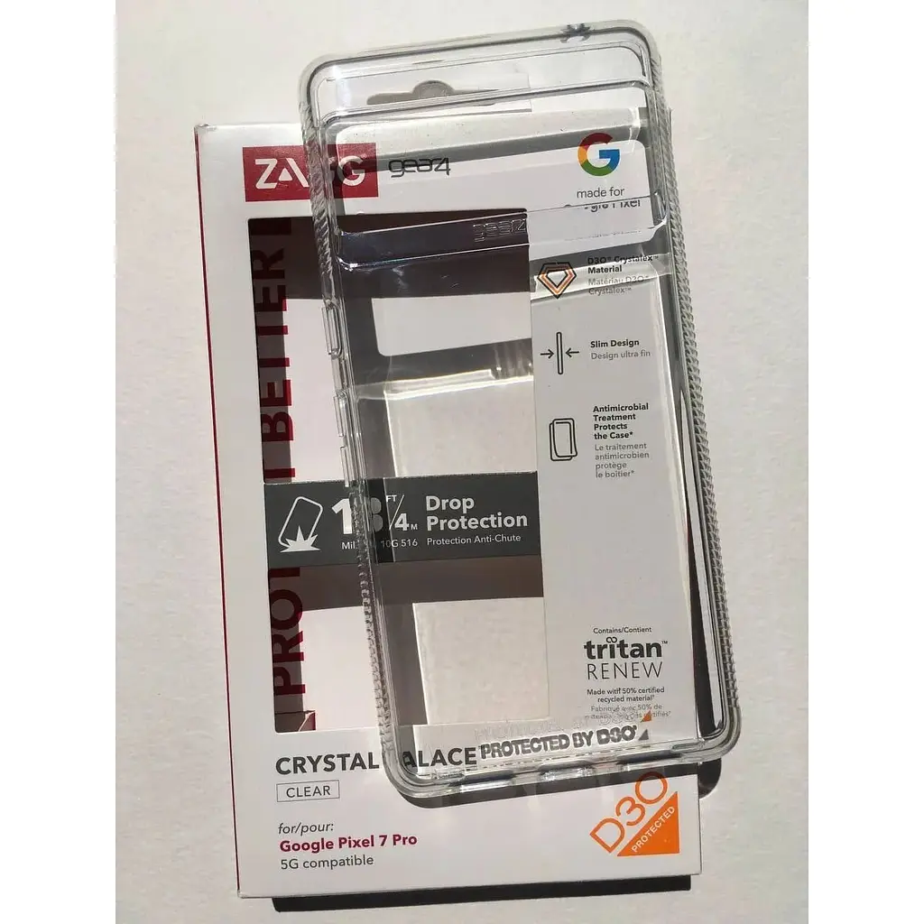 Противоударный чехол Gear4 Crystal Palace для Google Pixel 7 Pro (6.7") Прозрачный (702009720) - фото 3