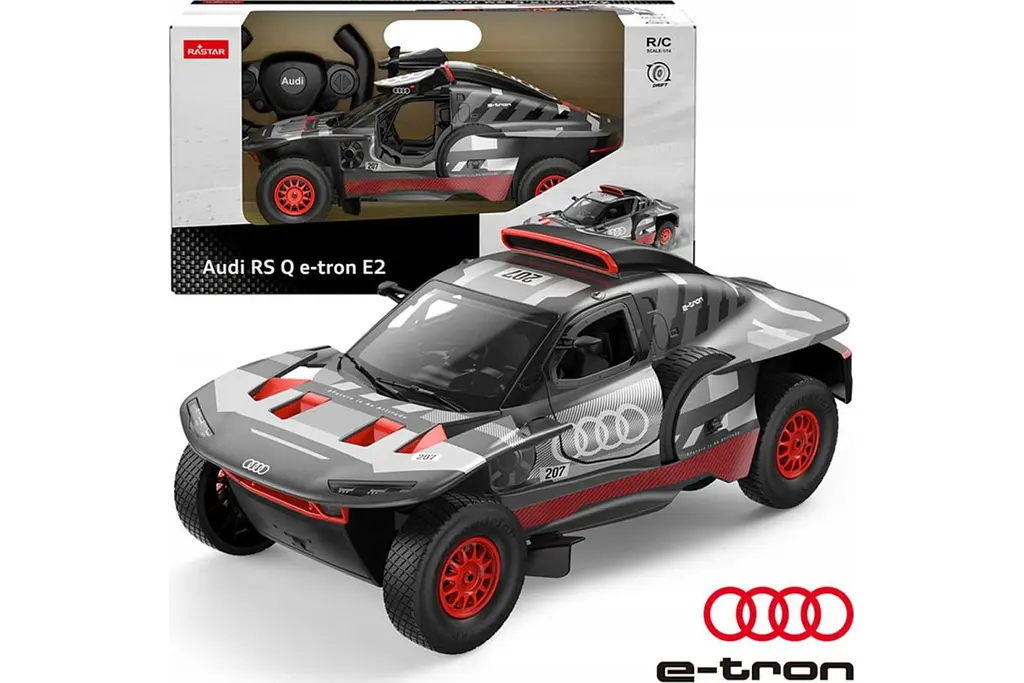 Машинка Rastar AUDI Q e-tron на управлении черный 92200 - фото 2
