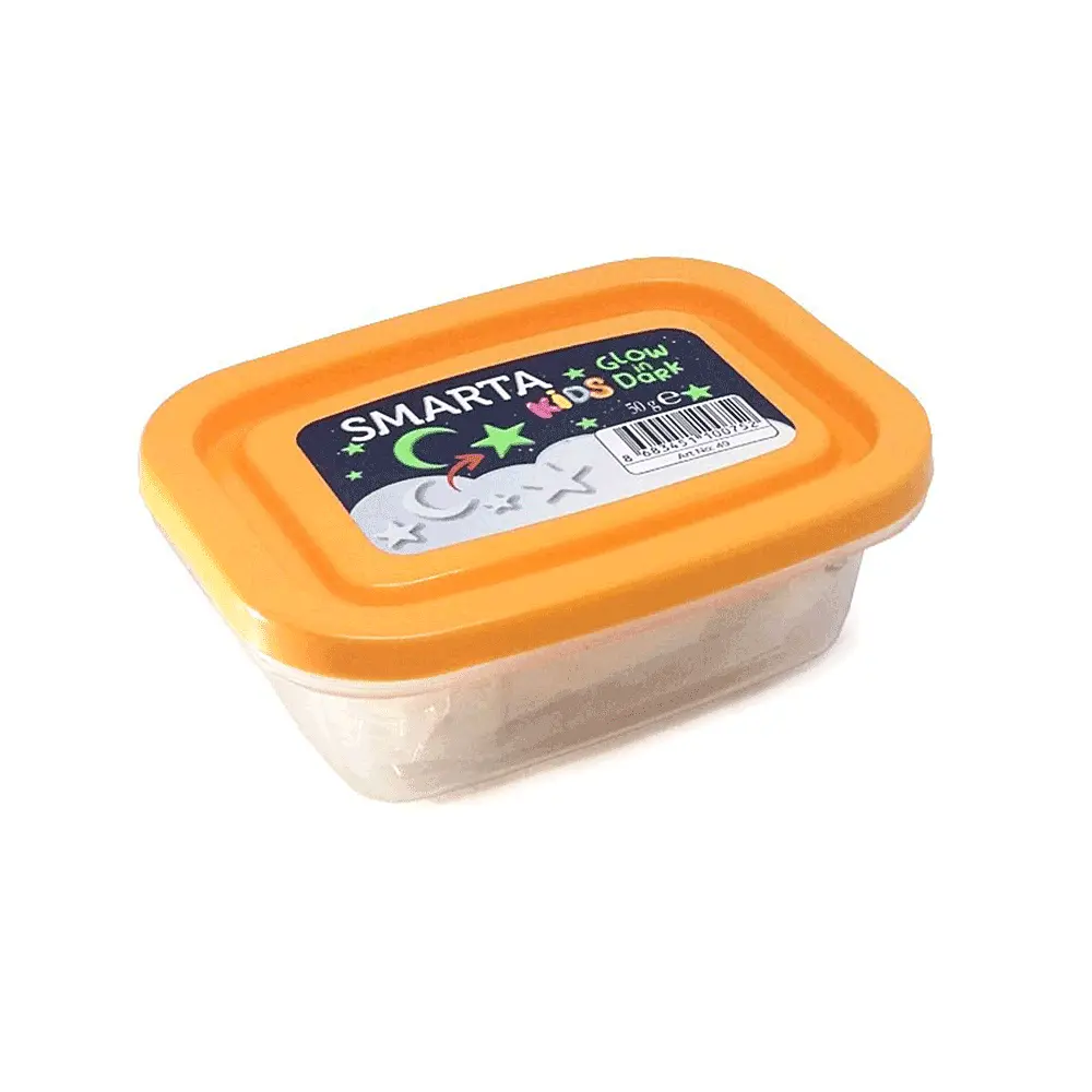 Пластика самозастигаюча Біла Glow in Dark 50 г Smarta - фото 2