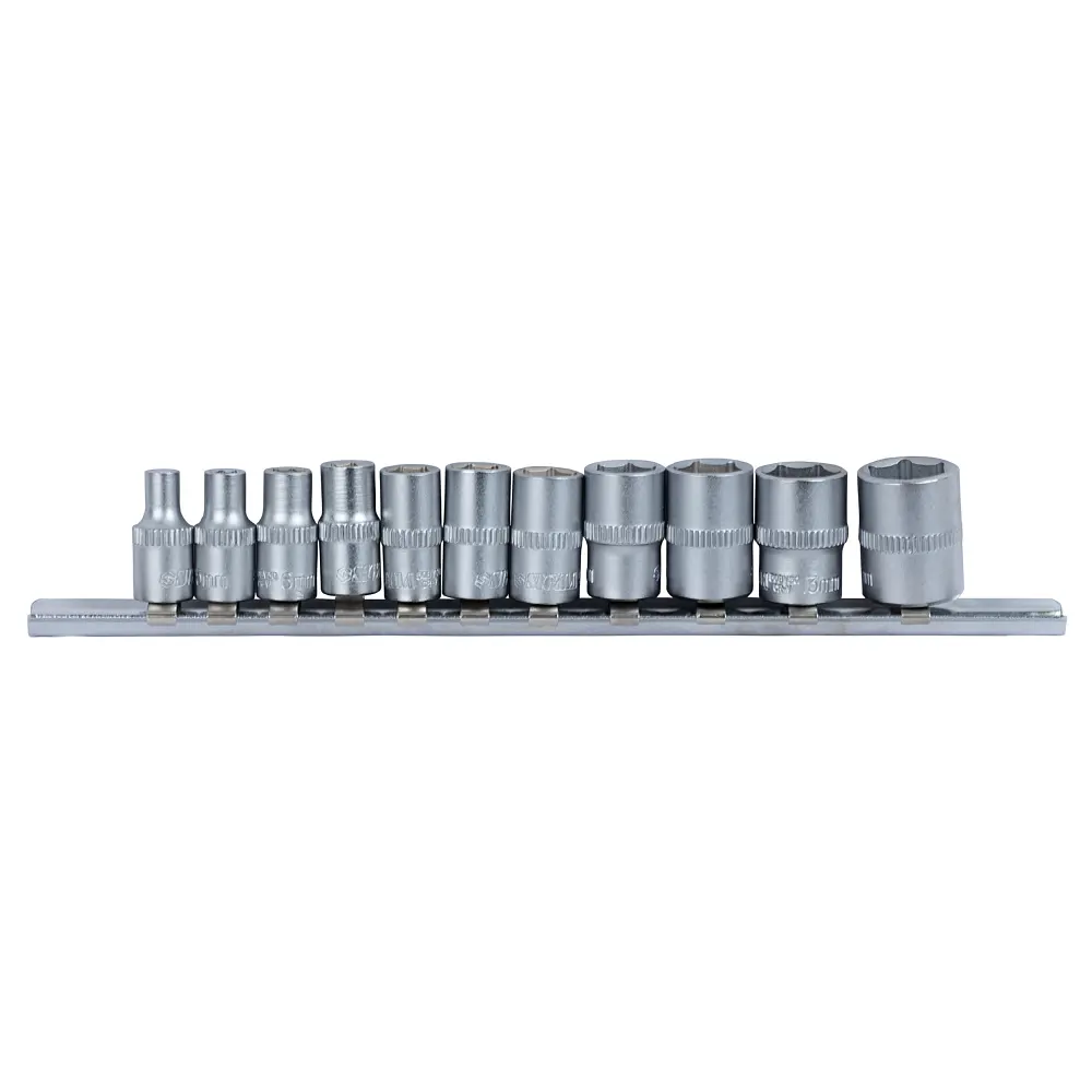 Набір насадок шестигранних Sigma 1/4" на планці 11 шт CrV (6003401)