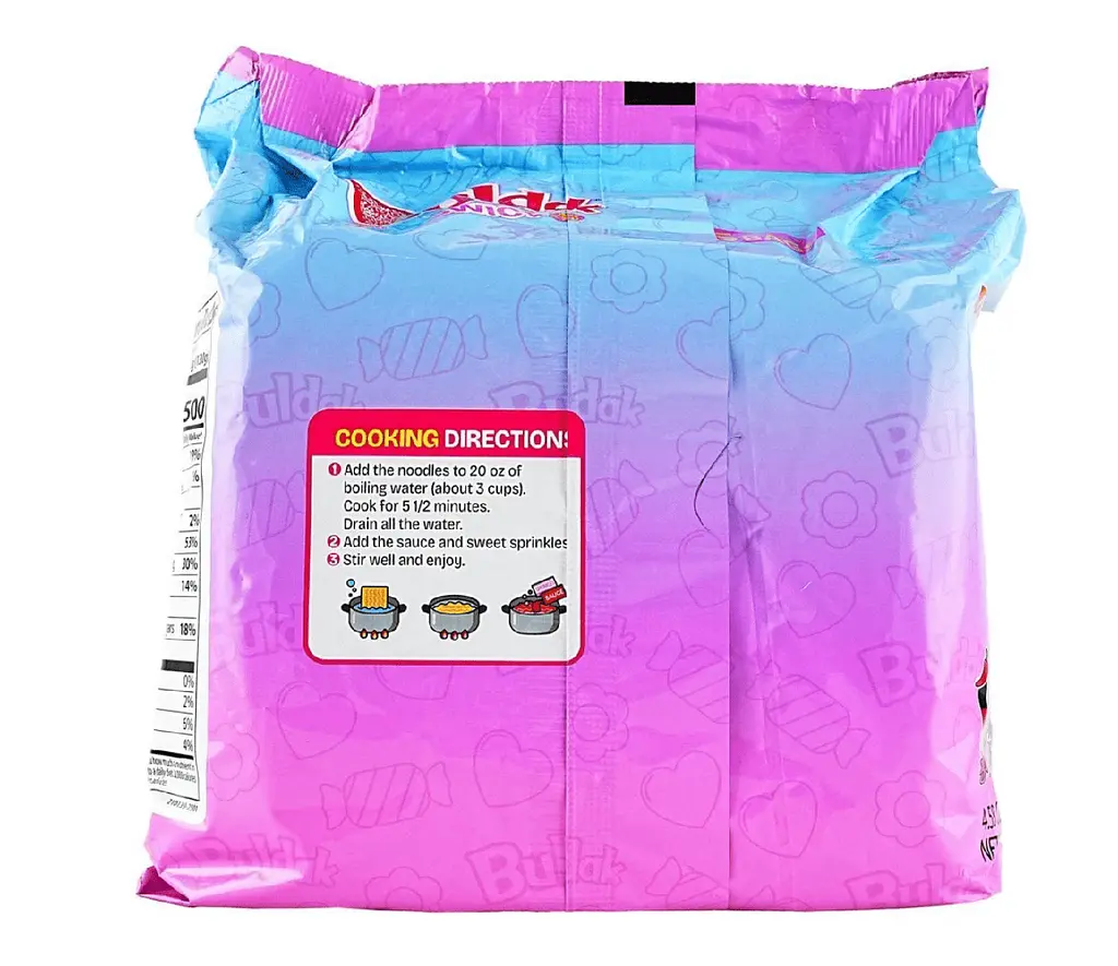 Локшина Samyang Buldak Swicy Sweet and Spicy Chicken Flavored Ramen Noodles 5шт х 130г - фото 6