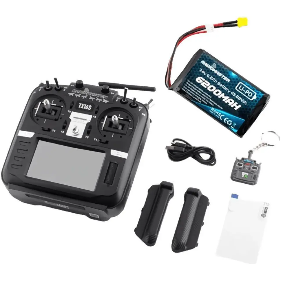 Пульт управления RadioMaster TX16S MKII 4в1 M2 с аккумулятором 2S Li-PO RadioMaster [137387] - фото 8