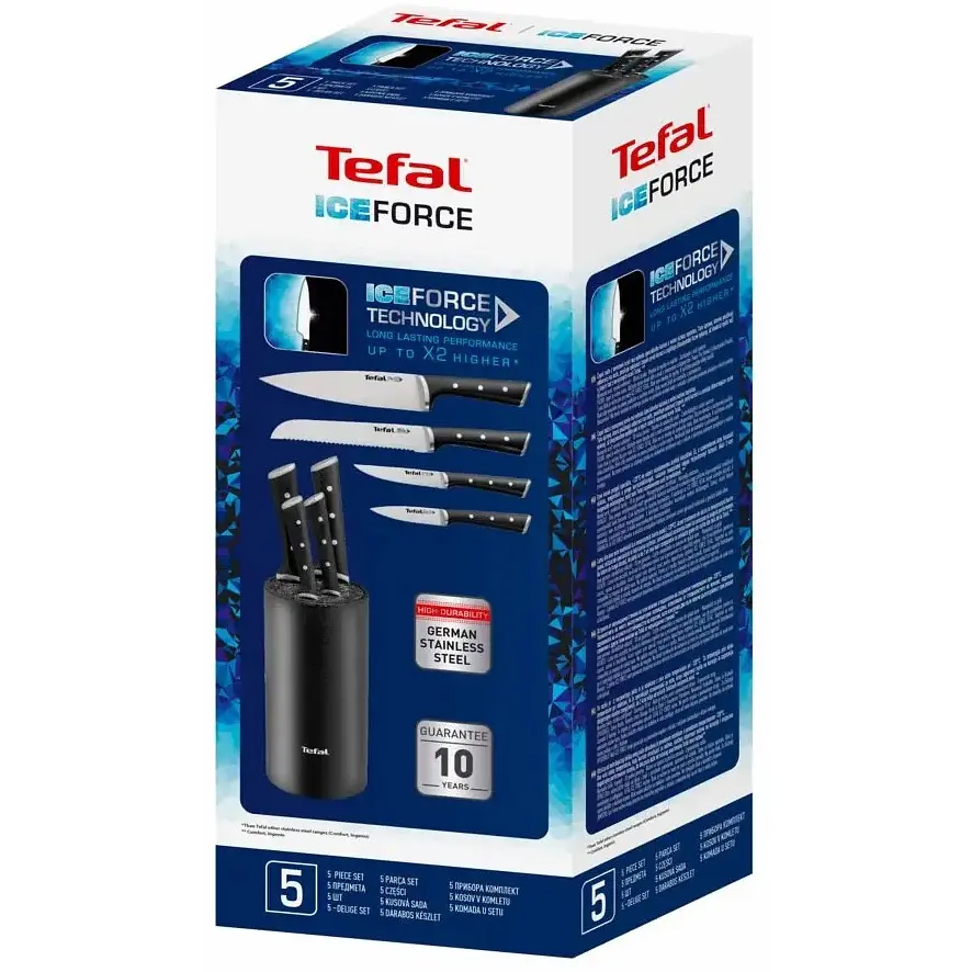 Набор ножей Tefal Ice Force 4 шт. черный (K2325S75) - фото 6