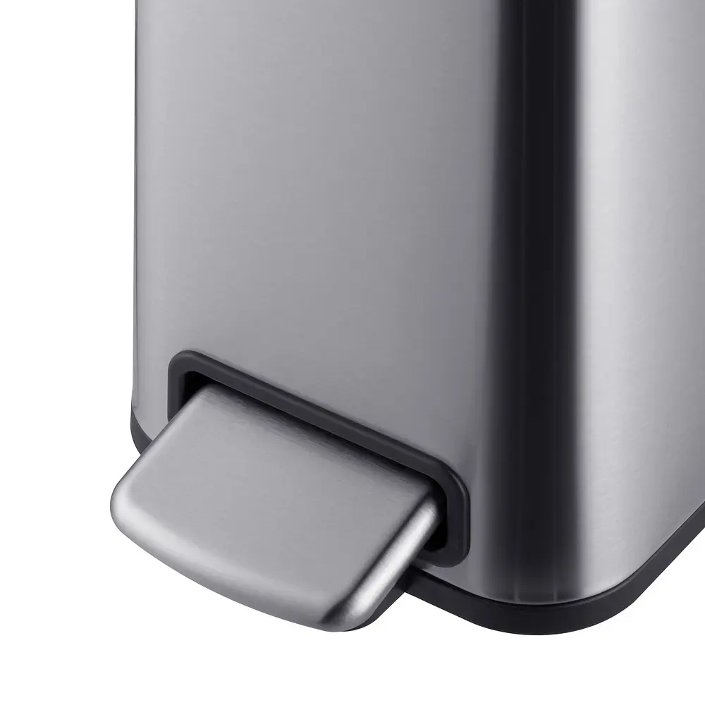Відро для сміття Mixxus Premium Quadro-TC0105 SS Color 5л з плавним закриттям прямокутна нержавіюча сталь MI7062, Нержавіюча сталь - фото 9