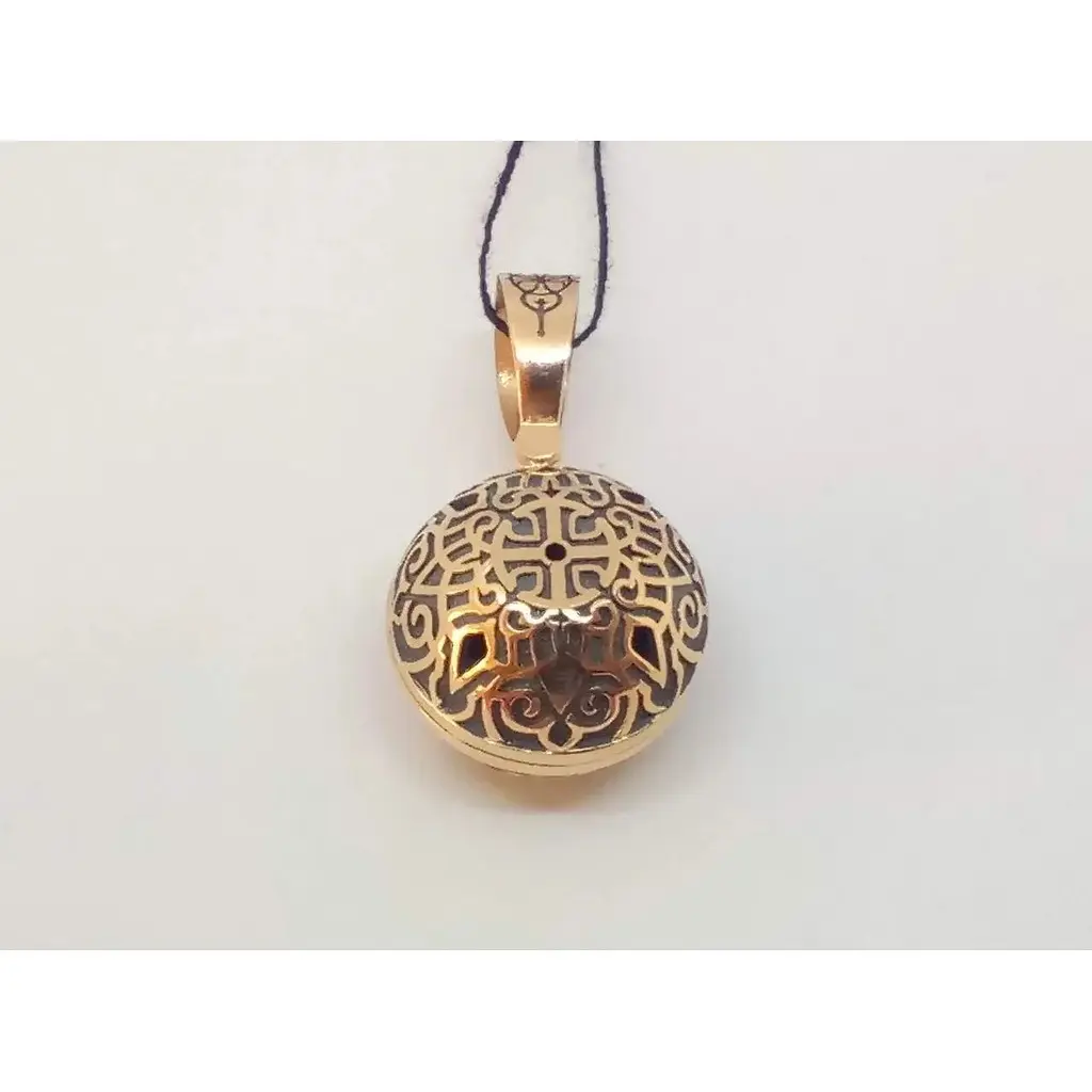 Золота підвіска Харківська ювелірна фабрика. Ангел хоронитель. 11584-Ч - фото 2