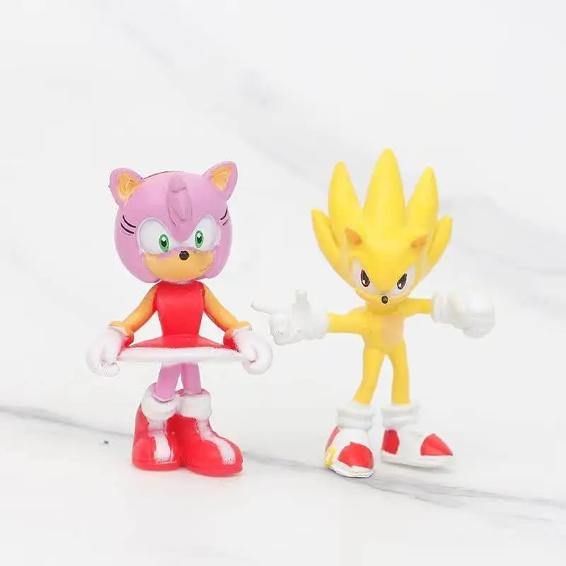 Набір іграшки фігурки Сонік Їжачок Super Sonic і його друзі, 12 шт - фото 8