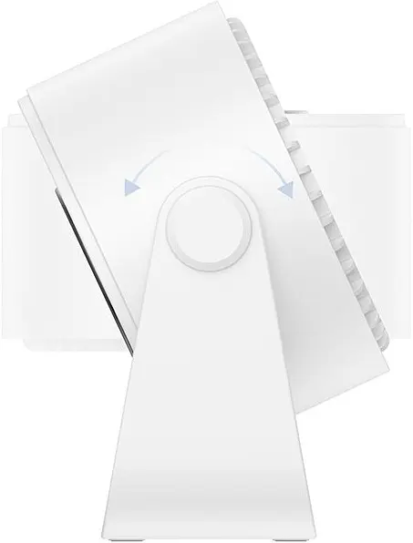 Вентилятор портативний Hoco HX66 desktop circulating fan white - фото 4