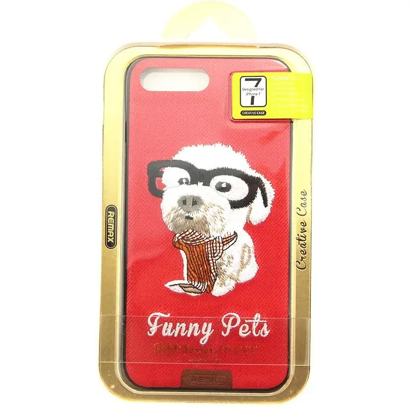 Чохол-накладка Remax Funny Pets Series Case Apple iPhone 7 Plus Red - фото 2
